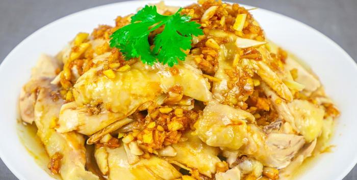 蔥油手撕雞成品